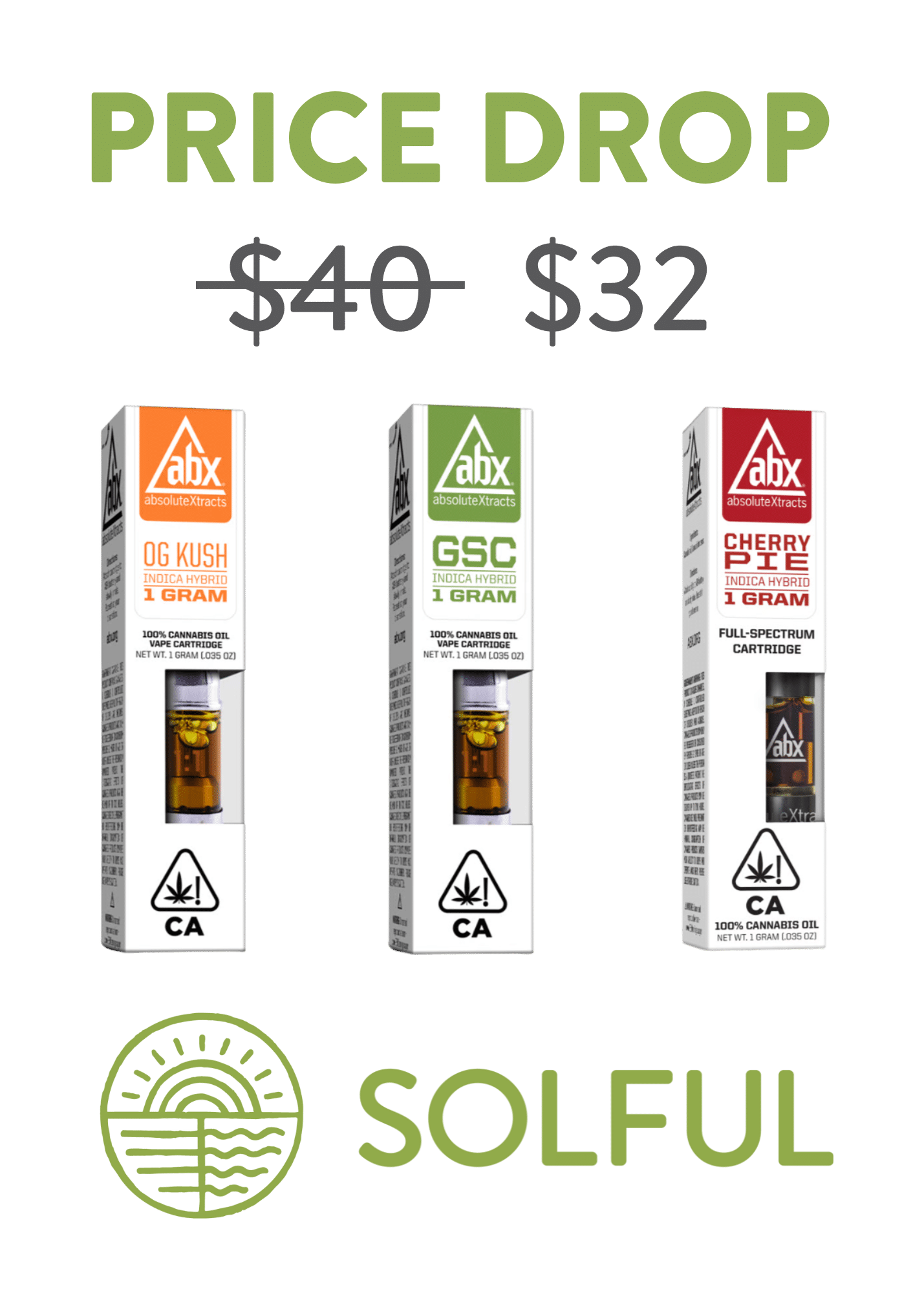 Price Drop on ABX Carts Solful