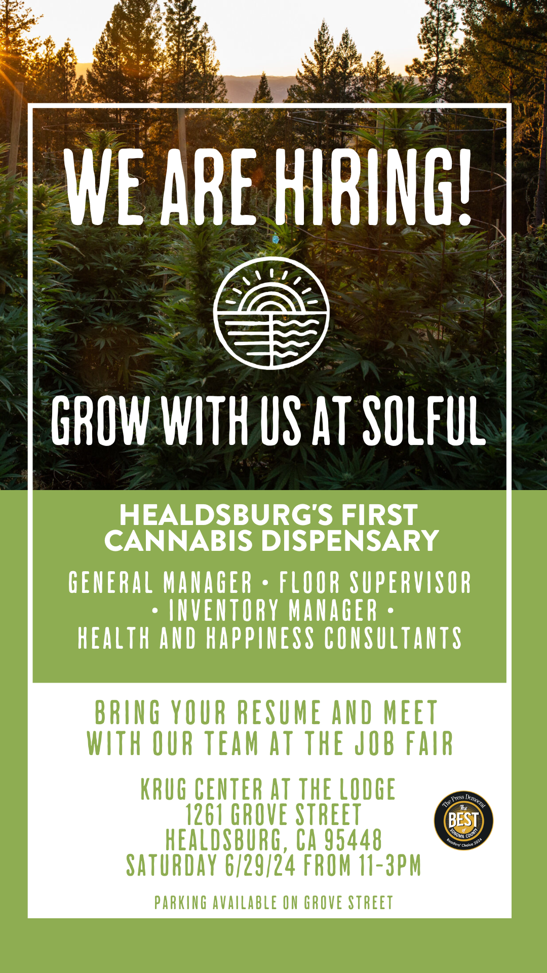 Healdsburg Job Fair! Solful